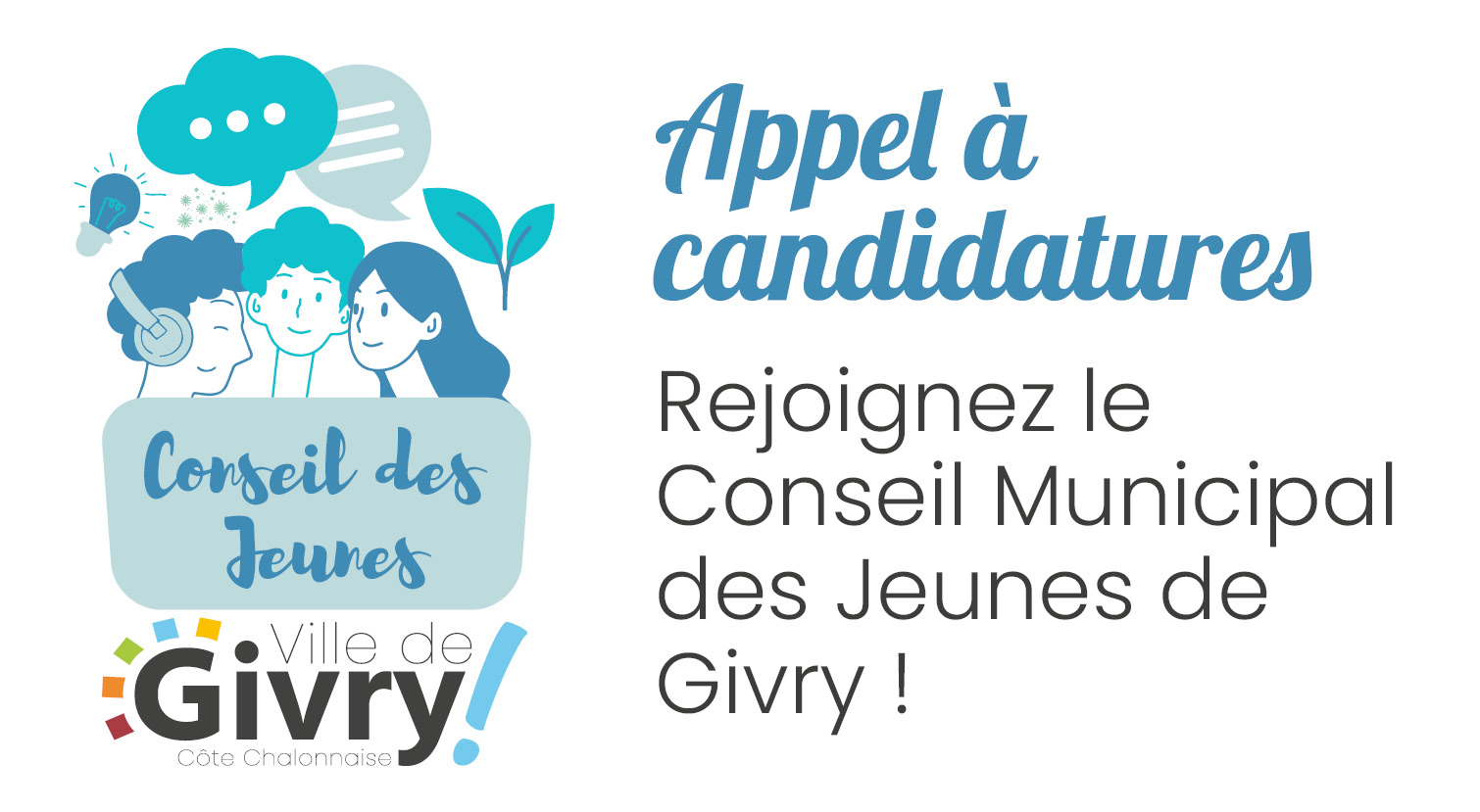 Appel à candidatures promotion 2025-2027 : rejoignez le Conseil Municipal des Jeunes de Givry !