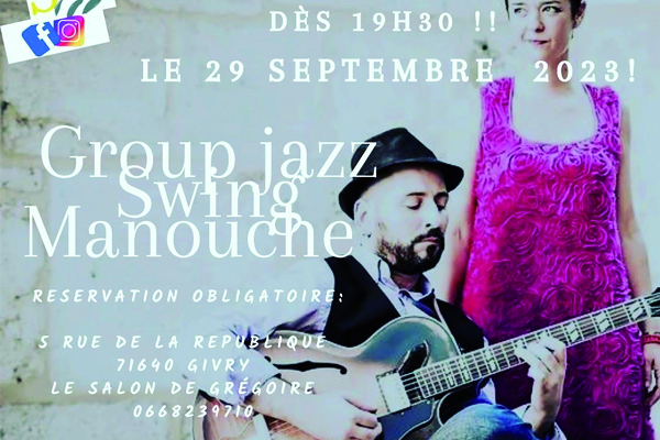 Soirée Jazz Swing Manouche au restaurant "Le Salon de Grégoire" !