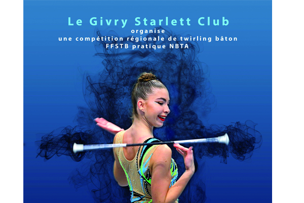 Compétition de twirling bâton organisée par le Givry Starlett Club à Chalon !