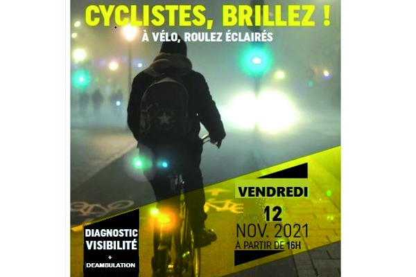 Sensibilisation à l'éclairage pour les cyclistes par l'association "VélosurSaône" !