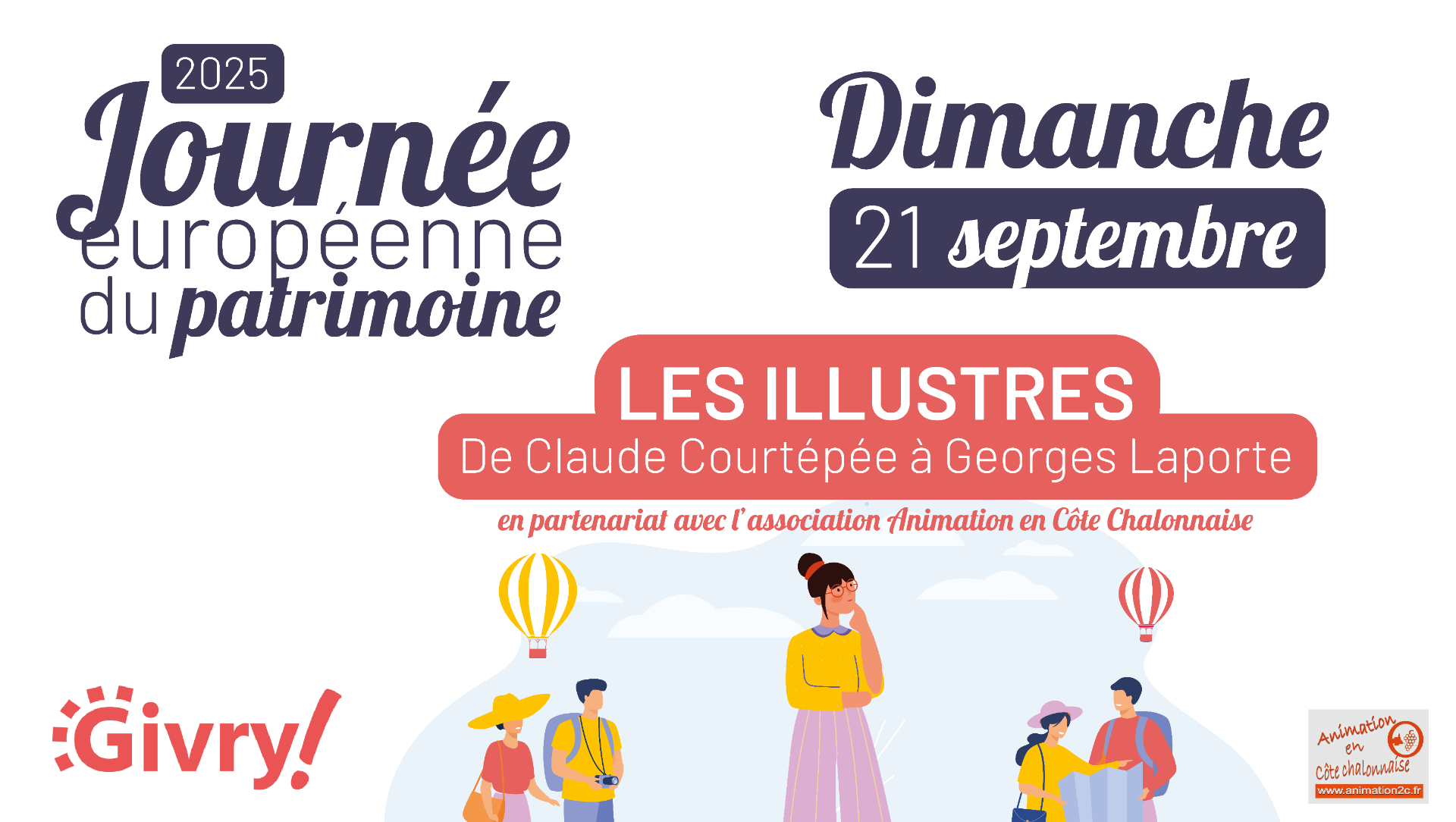 Dimanche 21 septembre - Journée du Patrimoine : "Les Illustres"